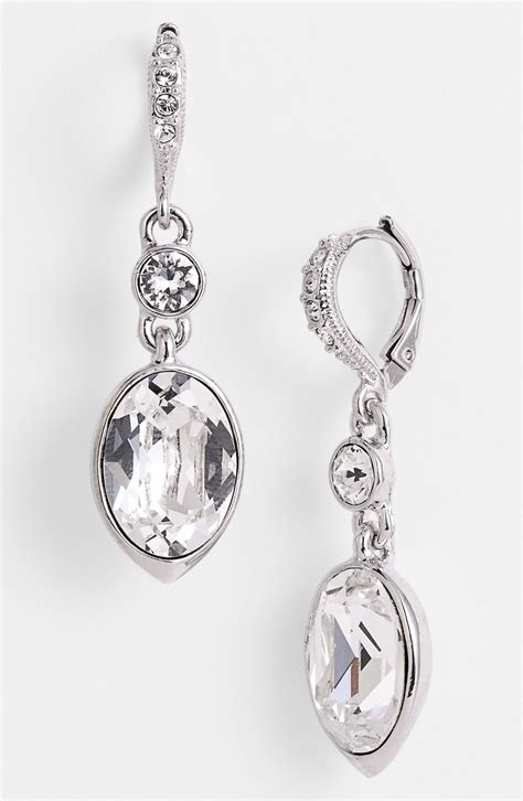 givenchy blue crystal star drop earrings|givenchy earrings macy's.